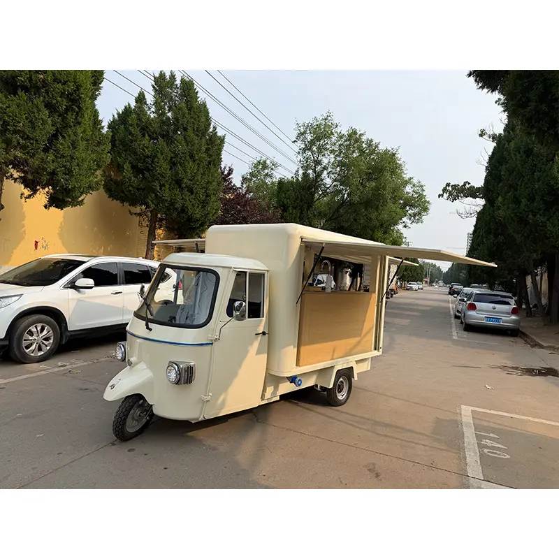 Piaggio Ape รถบรรทุกคอฟฟี่บาร์เคลื่อนที่